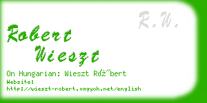 robert wieszt business card